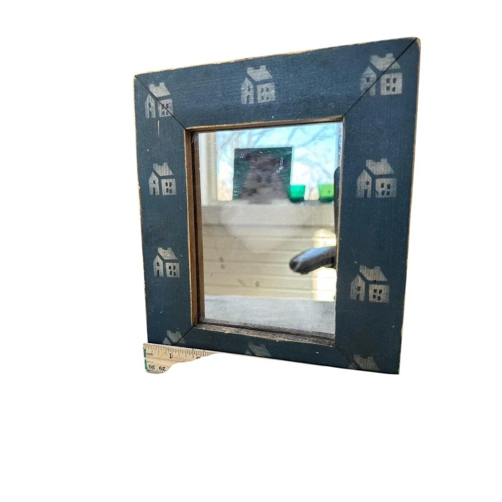 Vintage Cedar Creek Co Country Wooded Framed Mirror